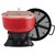 Hornady M-1 Case Tumbler 110 Volt, red vibratory case cleaning machine with black base and attached black drying bowl.