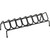 Hornady 8 Gun Pistol Rack, black metal firearm storage rack with eight slots for holding pistols securely.
