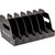 Hornady Pistol Storage Rack 6 Gun, black metal pistol storage rack with six slots for holding pistols securely.