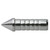 Easton Glue In Target Points Genesis 1820 59 Gr. 12 Pk. , silver metal arrow tip with a pointed end and ribbed shaft for archery