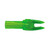 Easton 6mm H Nocks White 12 Pk, bright green plastic arrow nock for archery equipment.