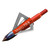 Muzzy Mx-4 Broadheads 100 Gr. 3 Pk, sharp hunting broadhead with a replaced broadhead and broadhead cage showing its design and branding.