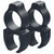 Leupold Rifleman Rimfire Rings See-thru 3/8 In. Matte Black, durable scope rings for rimfire rifles with see-through design and matte black finish.