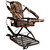 Summit Viper Sd Climber, camouflage pattern hunting climbing chair with sturdy metal frame and built-in footrest for outdoor sports and hunting activities.