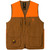 Browning Pheasant Forever Vest No Embroidery Med, orange and brown hunting vest with multiple pockets and front zipper closure.