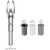 Nockturnal Fit Lighted Nocks Blue 3 Pk, image of three lighted nocks with color options and a single nock with no bushing, showcasing the product's design and features.