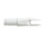 Easton 6.5mm 3d Super Nocks White 100 Pk, white plastic arrow nock, archery accessories for precision shooting.