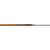 Easton Carbon Legacy 5mm Shafts 500 1 Doz, a close-up image of a single golf shaft with a wooden finish and black and orange branding on the shaft.