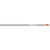 Easton 5mm Axis Sport Arrows 340 2 In. Bully Vane 6 Pk., a black arrow with orange and white bullies vanes and fletching.