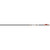 Easton 6.5 Hunter Classic Arrows 340 2 In. Bully Vanes 6 Pk, image of a single black arrow with orange and black fletching and orange vanes.