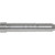Easton 9mm Bolt Insert 12 Pk, metallic silver bolt insert for archery equipment.