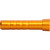 Easton 6.5mm Inserts Orange 100 Pack, set of yellow-orange cylindrical archery arrow inserts.