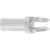 Easton 6.5mm Microlite Super Nocks White 12 Pk, transparent plastic arrow nock for archery.