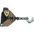 Trufire Thrufire Release, archery release aid with adjustable hook, black and silver color, attached to a brown archery glove