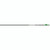 Easton 4mm Axis Long Range Arrows 340 Blazer Vanes 6 Pk, image of a single arrow with a green blazer vane attached.
