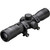 Tenpoint Rangemaster 100 Scope, close-up of black tactical rifle scope with adjustable turrets and mounting rings.