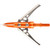 Rage Crossbow X Nc Broadheads 100 Gr. 3 Pk., orange broadhead with sharp metal blades and a metal mounting screw