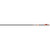 Easton 6.5mm Bowhunter Arrows 300 2 In. Bully Vanes 6 Pk, image of a single black and orange arrow with Bully vanes, and Easton branding.