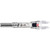 Nockturnal Shift Universal Easy Off Nock System Red 3 Pk, close-up of a transparent arrow nock with red and black features.