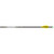 Easton X10 Parallel Pro Arrows 340 Aae Hybrid 26 Vanes 6 Pk, archery arrow with black shaft, yellow vanes, and green tip.