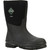Muck Boots Muck Classic Boot Black Mid 9, black waterproof mid-calf rubber work boot with textured sole and adjustable collar.