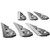 G5 Outdoors G5 Mega Meat Replacement Blades, set of six sharp replacement blades designed for meat processing.