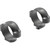 Leupold Std Scope Rings Matte 1 In. Low, close-up view of black matte scope rings on a white background.