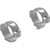 Leupold Std Scope Rings Silver 1 Inch Low, pair of silver scope rings for mounting on firearms.