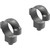 Leupold Quick Release Scope Rings Matte 1 In. High, pair of matte black scope rings with quick release mechanism and mounting screws.