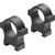 Leupold Open Range Cross-slot Scope Rings Matte 30mm High, black scope rings with cross-slot design for mounting 30mm scopes on rifles.
