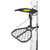 Hawk Treestands Hawk Rival Mirco Treestand, a compact and lightweight hanging tree stand with a sturdy platform and a camo seat for birdwatching or hunting.