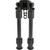 Truglo Tac-pod Carbon Railmount 6-9 In., black tactical bipod with carbon fiber legs and adjustable mounting mechanism.