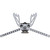 Hawk Treestands Hawk Helium Climbing Stick Gen 2 20", illustration of a climbing stick with metal steps, straps, and attachment hardware for tree climbing.
