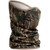 Blocker Outdoors Blocker Finisher Turkey Facemask Mo Greenleaf Osfm, camouflage turkey facemask with a woodland pattern in green, brown, and tan colors.
