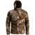 Blocker Outdoors Blocker Drencher Insulated Jacket Rt Apx Large, camouflage hunting jacket with hood and front zipper.