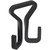 Novix Ez Hang Hook And Strap Version 2, black metal hook with a strap for hanging and securing objects.