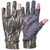 Knight And Hale Run N Gun Gloves M.O Original Bottomland, camouflage hunting gloves with grip pattern inside.
