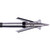 Rage Hypo 2 +p Series Broadheads 125 Gr. 1.75 In., front view of broadhead with sharp blades and pointed tip.