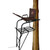 Trophy Treestands Maxgrip Elite Ladderstand Single Person 18.5 Ft, a high-standing tree ladder stand with a mesh platform and padded seat attached to a tall tree trunk.