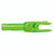 Easton 4mm G Nocks Green Large Groove 100 Pk, bright green plastic archery nock with large groove for arrow installation.