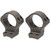 Browning X-bolt Integrated Scope Rings Smoked Bronze 30mm Large, image of two smoked bronze scope rings designed for 30mm scopes, with a sturdy and durable construction for firearm mounting.