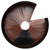 Trophy Ridge Whisker Biscuit Replacement Biscuit Medium, archery arrow rest component with brown and black felt and wire support.