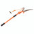 Muddy Outdoors Muddy Extendable Pole Saw, orange extendable pole with pruning saw attached, lightweight and adjustable for tree trimming and cutting branches.