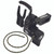 Qad Ultrarest HDX Black RH, tactical firearm bipod with adjustable legs and padded support handle.