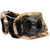 Truglo Boa Universal Release Strap Camo, camouflage patterned archery release strap with adjustable black strap and black circular release mechanism.