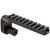 Truglo Picatinny Bow Mount 4 In., black metal bow mount with a Picatinny rail and threaded mounting hole for attaching accessories.