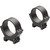 Leupold Prw Scope Rings 34mm Medium Matte Black, two black scope rings with adjustable screws and mounting base, designed for riflescopes.