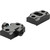 Leupold Std Two-piece Bases Tikka T3/ T3x Matte Black, two black metal scope mounting bases with mounting hardware for Tikka rifles.