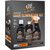 Dead Down Wind Black Premium Kit 3 Piece, odor elimination kit including laundry detergent, body wash shampoo conditioner, and field spray with spray nozzle.