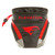 Elevation Core Release Pouch Red, a compact black and red cycling accessory with the brand's eagle logo and a drawstring closure.